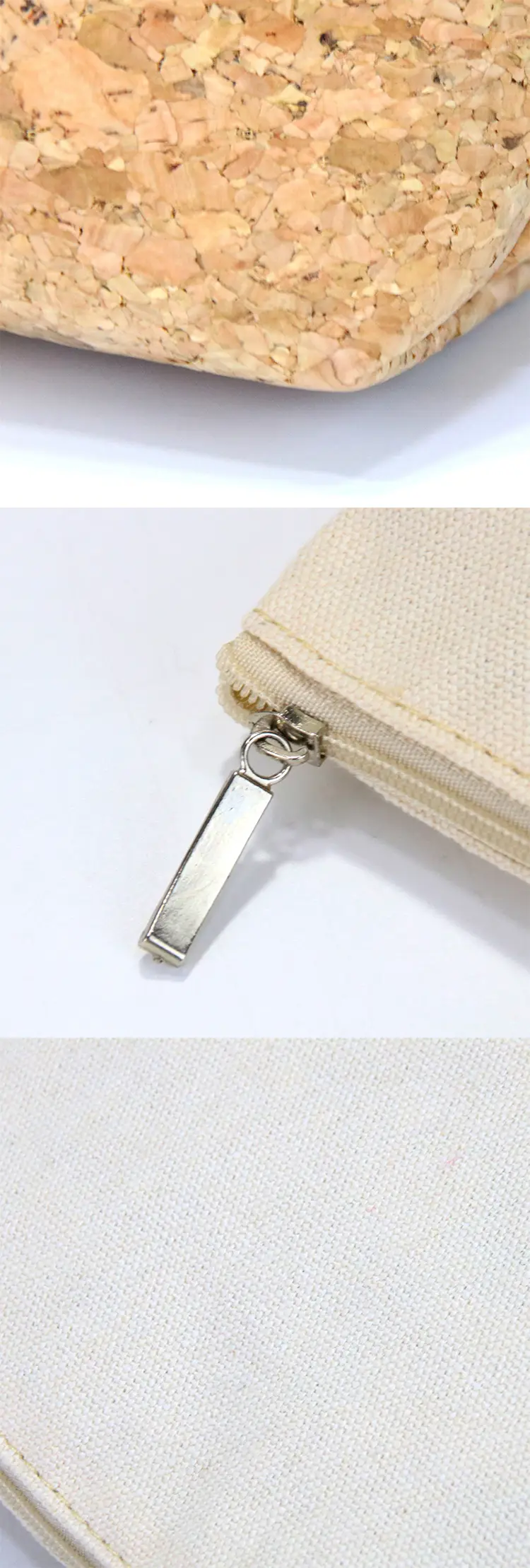 Minimalist Cork and Canvas Travel Cosmetic Pouch for Sustainable Organization Minimalist Cork and Canvas Travel Cosmetic Pouch for Sustainable Organization